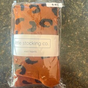 Leopard print tights